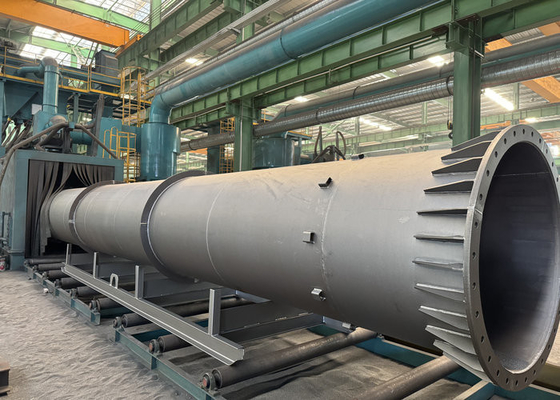 Customized Steel Structure Chimney Fabrication For Chemical Plant Engineering