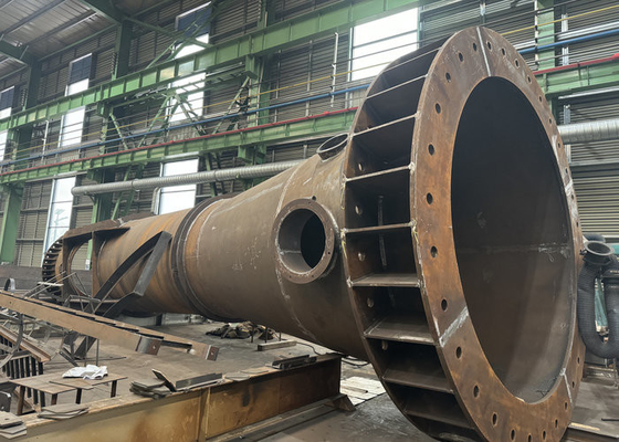 Customized Steel Structure Chimney Fabrication For Chemical Plant Engineering