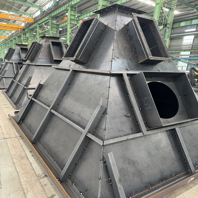 Dust Collecting Engineering Steel Structure Fabrication Cabinet Hopper Chimney Frame