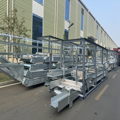 Galvanized Steel Ladder Processing Structural Steel Fabrication
