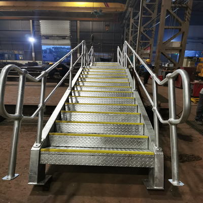 Steel Structure Staircase Steel Ladder HDG Painting Steel Fabrication Stairs