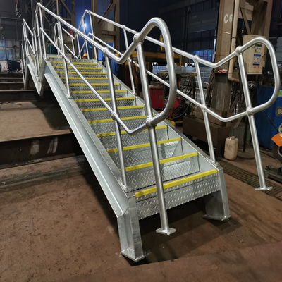 Steel Structure Staircase Steel Ladder HDG Painting Steel Fabrication Stairs