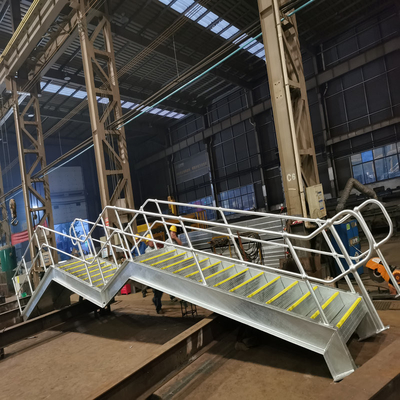 Steel Structure Staircase Steel Ladder HDG Painting Steel Fabrication Stairs
