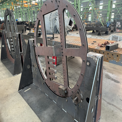 Turnover Mechanism Assembly Heavy Steel Fabrication Turning Device Non Standard Steel Construction