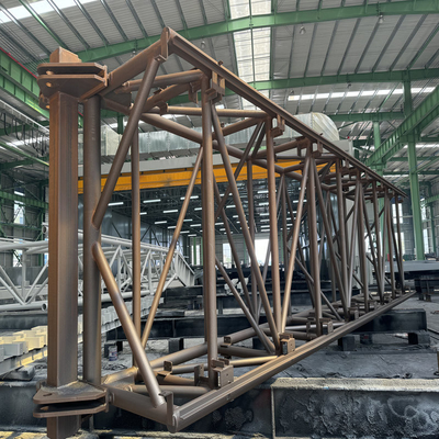 Steel Pipe Rack Structure Fabrication For Cable Duct Bank Construction