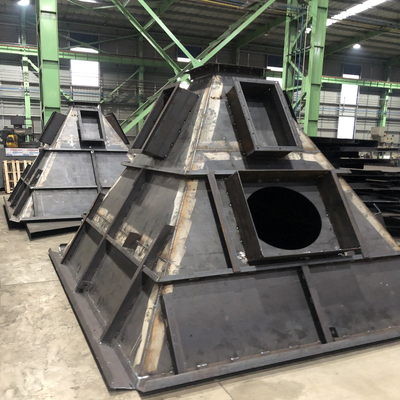 Dust Collector Carbon Steel Structure Ash Hopper Customized Steel Structure Fabrication