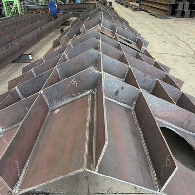 Crusher Hopper Hood Cyclone Steel Structural Fabrication For Crushing Station CE AISC CWB