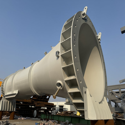 Chemical Plant Steel Chimney Steel Structure Fabrication For Environmental Equipment
