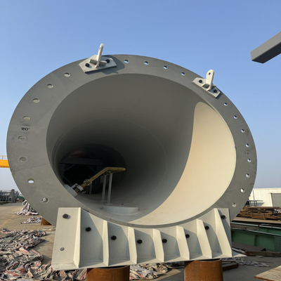 Chemical Plant Steel Chimney Steel Structure Fabrication For Environmental Equipment