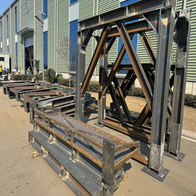 Multi Story Equipment Platform Steel Frame Structure with Painting / HDG Surface treatment