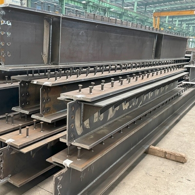 Stud Welded H Shaped Steel Column Structure On Concrete Building Construction