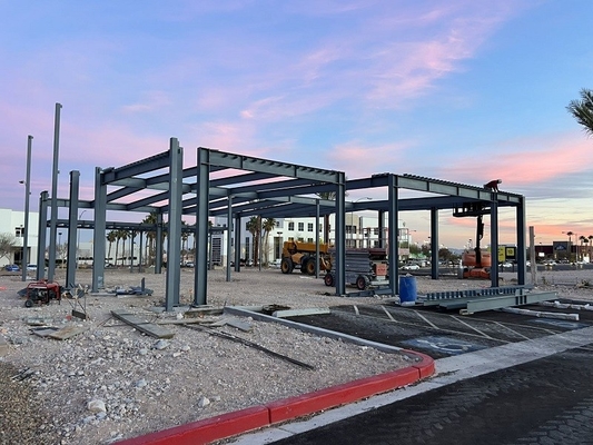 High Performance Steel Structure Fabrication Construction ASTM Weather Resistant
