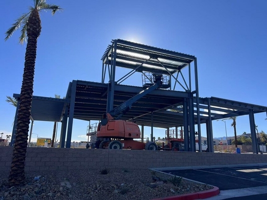 High Performance Steel Structure Fabrication Construction ASTM Weather Resistant