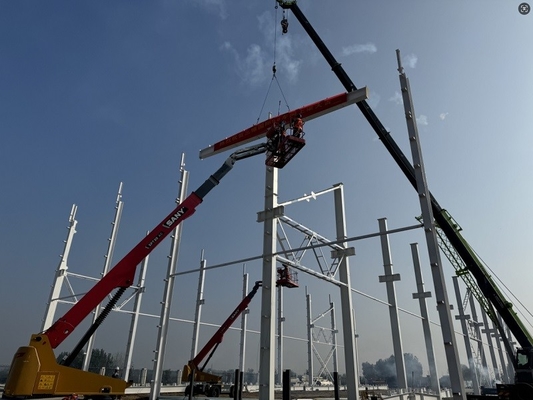 Modular Construction Pre Engineered H Section Steel Framing System For Industrial Facilities