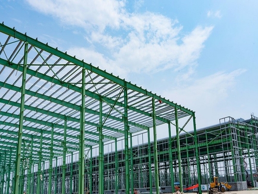 AISC Steel Workshop Buildings 20t Crane Capacity Multi Process Spatial Configurations