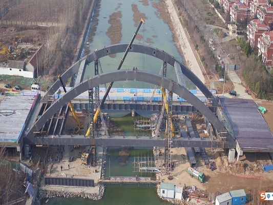 Customized‌ Long Span Steel Pedestrian Bridge System Fire Resistant