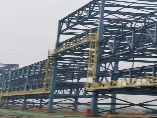 Q235B Q355B Steel Pipe Rack System for Chemical Plants