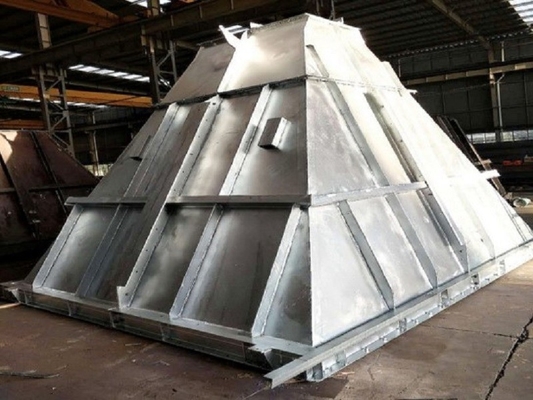 Q235B Q355B ASTM A36 Steel Structure Fabrication Hopper For Cement