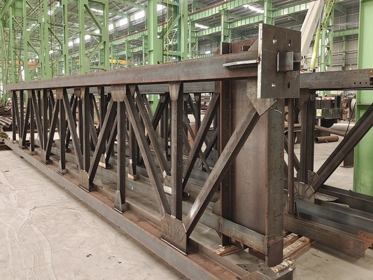 Hot Dip Galvanized Steel Truss Structures Fabricated With H Beams
