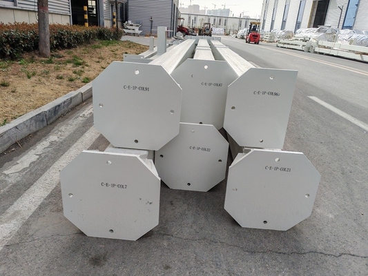 Painting / HDG Steel Structure Workshop Precision Engineering For Modern Construction