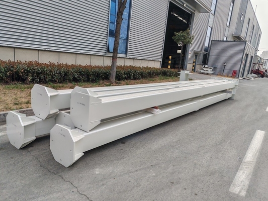 Painting / HDG Steel Structure Workshop Precision Engineering For Modern Construction