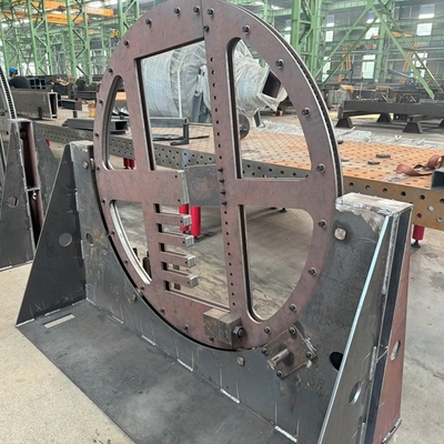 Customized Steel Structure Gear And Support Part Of Tilter Facility