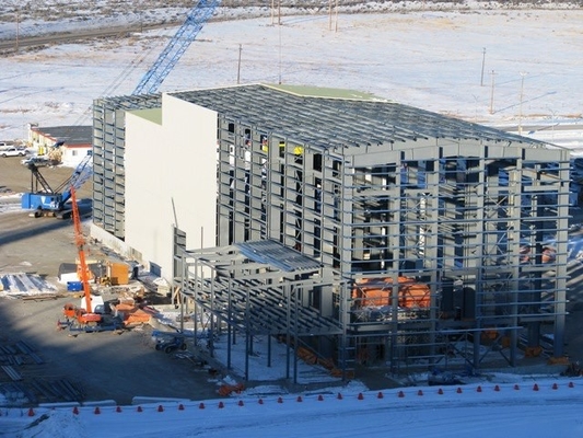 Pre Engineered High Rise Steel Structure Kits Fireproof Seismic Commercial Complex Fabrication