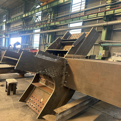 Steel Pipe Column Fabrication Heavy Duty Structural Steel Components OEM Machinery Parts