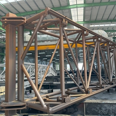 Steel Truss Support System Fabricated For Pipelines Steel Structure