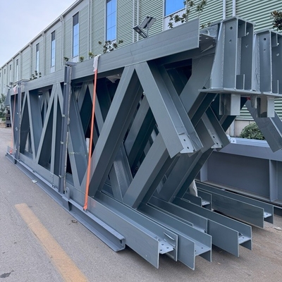 Customized Heavy Duty Steel Truss Structure Fabricated For Bridge