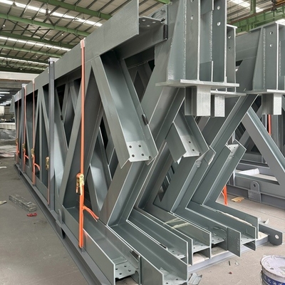 Customized Heavy Duty Steel Truss Structure Fabricated For Bridge