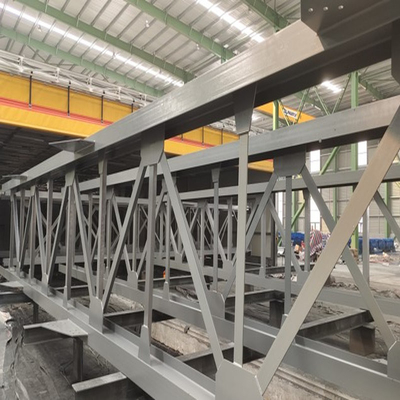 Lattice Steel Column Steel Structure Fabrication For Workshop Warehouse Construction