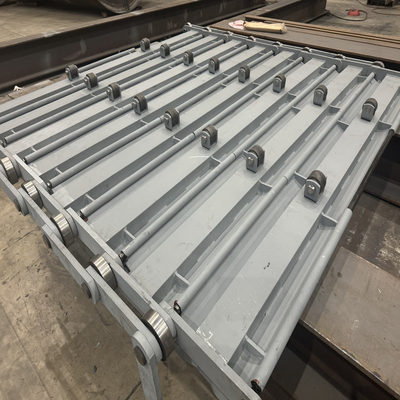 Feeder Steel Chain Plate Heavy Steel Fabrication Custom Chain Conveyer