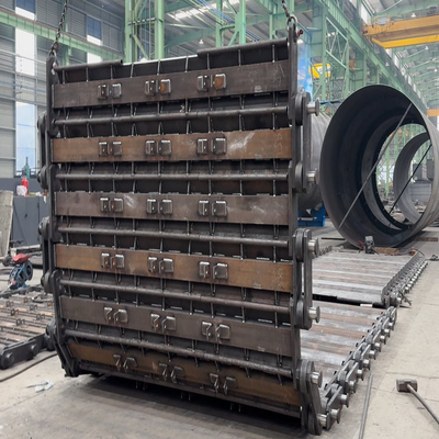 Feeder Steel Chain Plate Heavy Steel Fabrication Custom Chain Conveyer