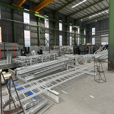 Galvanized Steel Ladder Processing Structural Steel Fabrication