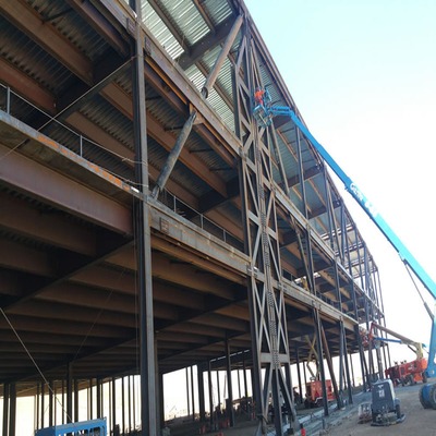 Multi Story Equipment Platform Steel Frame Structure with Painting / HDG Surface treatment