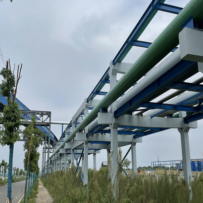 Steel Pipe Rack Structure Fabrication For Cable Duct Bank Construction