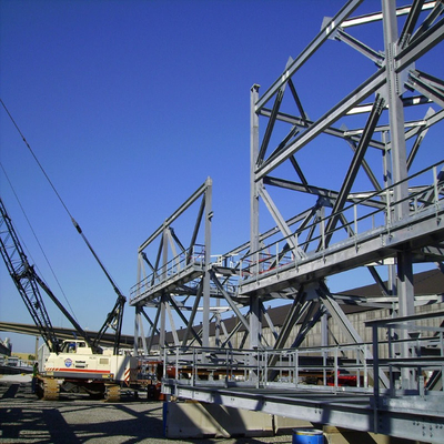 Multi Story Equipment Platform Steel Frame Structure with Painting / HDG Surface treatment