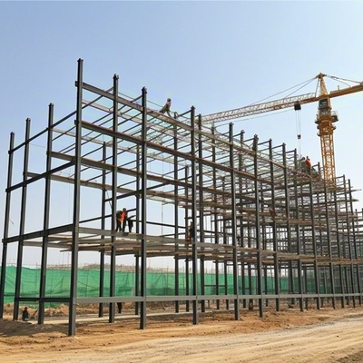 S355 S235 High Rise Steel Building Steel Stucture Solution Customized