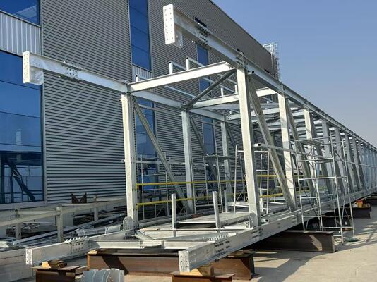 Mexican belt conveyor gallery, EU-standard processing, pre-assembly, with errors controlled within 3mm