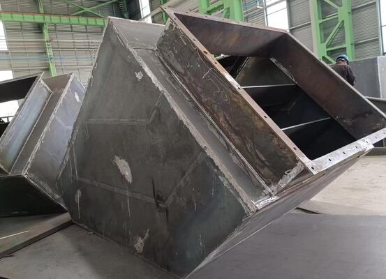 Reliable Unloading Hopper for Cement Crushing Stations with Q355 raw materials and European fabrication standard