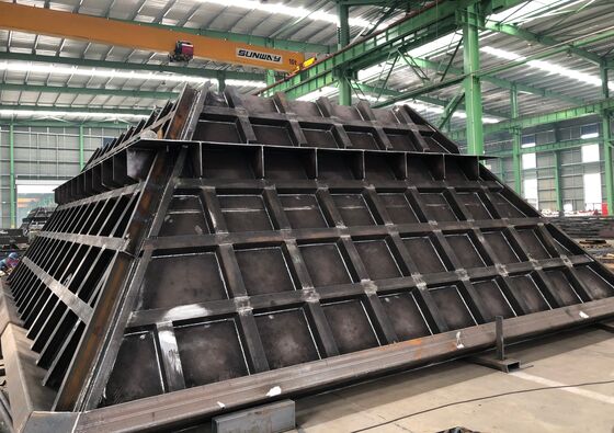 Reliable Unloading Hopper for Cement Crushing Stations with Q355 raw materials and European fabrication standard