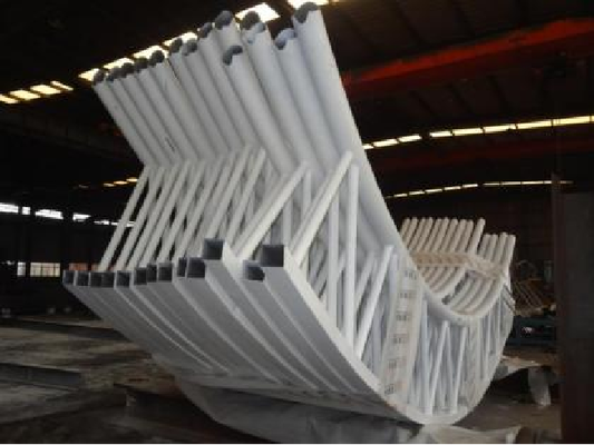 Steel Fabrication Source Factory For Truss Using H-Section Beam